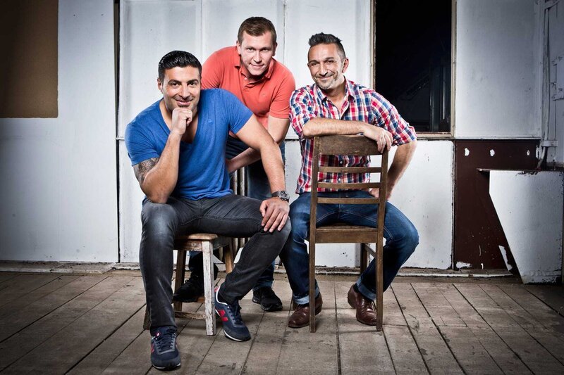 v.l.n.r. Sükrü Pehlivan, Otto Schulte, Mauro Corradino – Bild: RTL Zwei