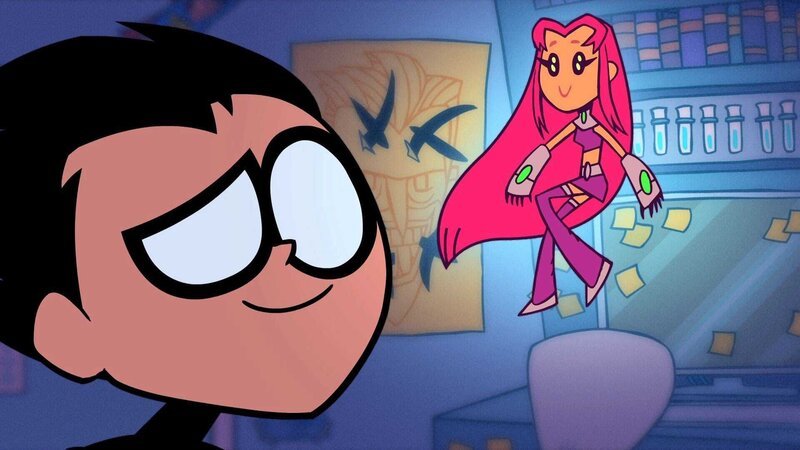 L-R: Robin und Starfire – Bild: Turner /​ © Warner Bros. Entertainment Inc.