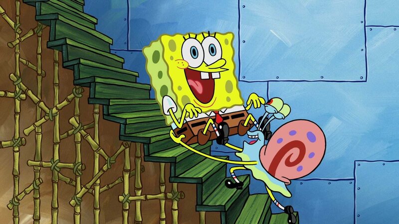 L-R: SpongeBob, Gary – Bild: ViacomCBS
