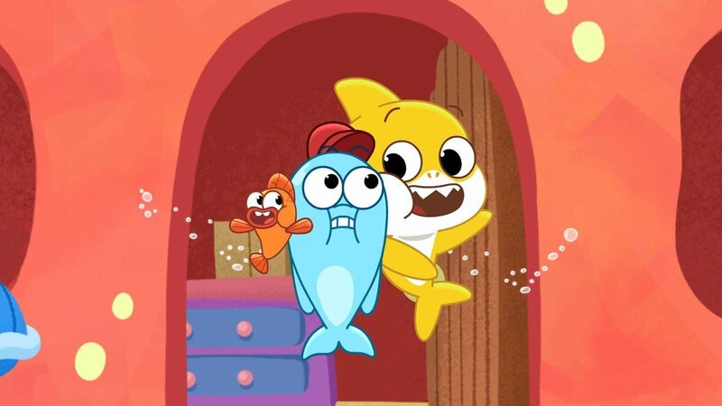 L-R: William, Wallace, Baby Shark – Bild: Paramount