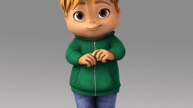 Theodore ist der jüngste im Bunde und gleichzeitig sehr schüchtern, ängstlich und naiv. Besonders die Chipettes haben deswegen immer ein Auge auf das Sorgenkind. – Bild: PGS Das SUPER RTL-Bildmaterial darf nur zur redaktionellen Berichterstattung im Zusammenhang mit der jeweiligen Sendung unter Angabe der Credits und Beachtung der unter http:/​/​kommunikation.superrtl.de genannten Nutzungsbeschränkungen  …