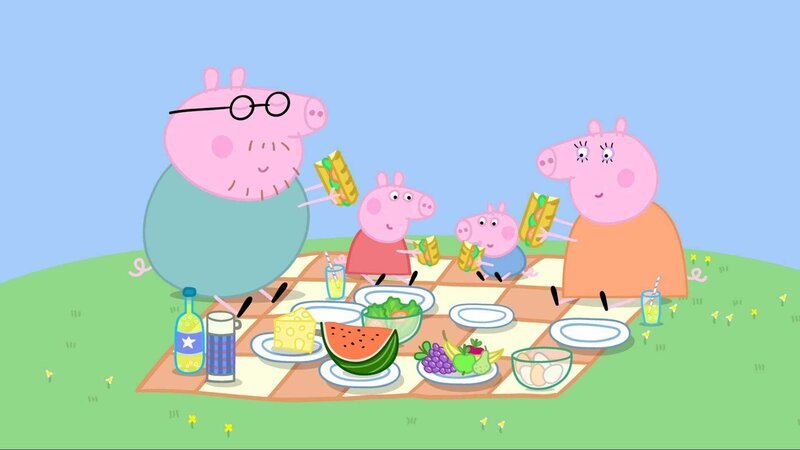 v.li.: Daddy Pig, Peppa Pig, George Pig, Mummy Pig – Bild: Paramount