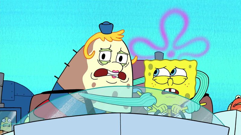 L-R: Mrs. Puff, SpongeBob – Bild: ViacomCBS