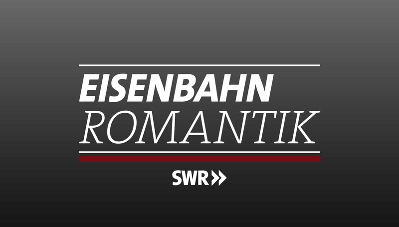 SÜDWESTRUNDFUNK Eisenbahn-Romantik Montag bis Freitag um 14:15 Uhr im SWR Fernsehen. Logo. © SWR, honorarfrei – Verwendung gemäß der AGB im engen inhaltlichen, redaktionellen Zusammenhang mit genannter SWR-Sendung und bei Nennung „Bild: SWR“ (S2). SWR-Presse/​Bildkommunikation, Baden-Baden, Tel: 07221/​929⁠–⁠26868, foto@swr.de – Bild: SWR /​ SWR