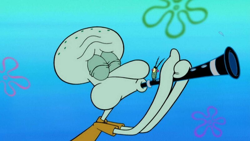 L-R: Squidward, Plankton – Bild: ViacomCBS