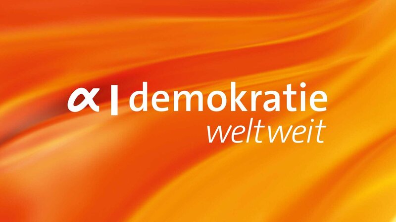 Logo ARD-alpha Demokratie weltweit – Bild: ARD-alpha
