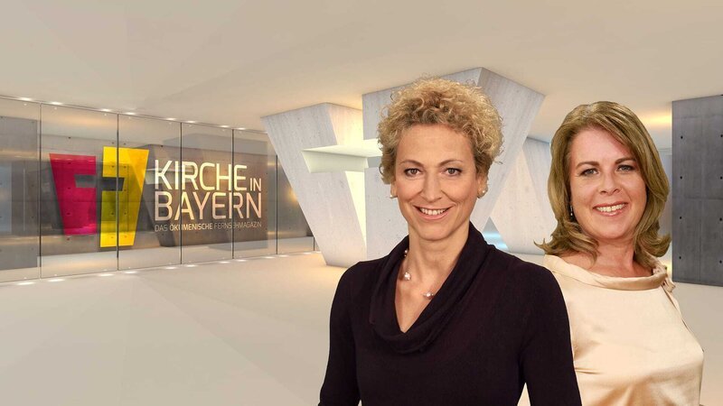 Das Moderatorenteam: Bernadette Schrama (links) und Britta Hundesruegge im neuen Studioset. – Bild: BBL