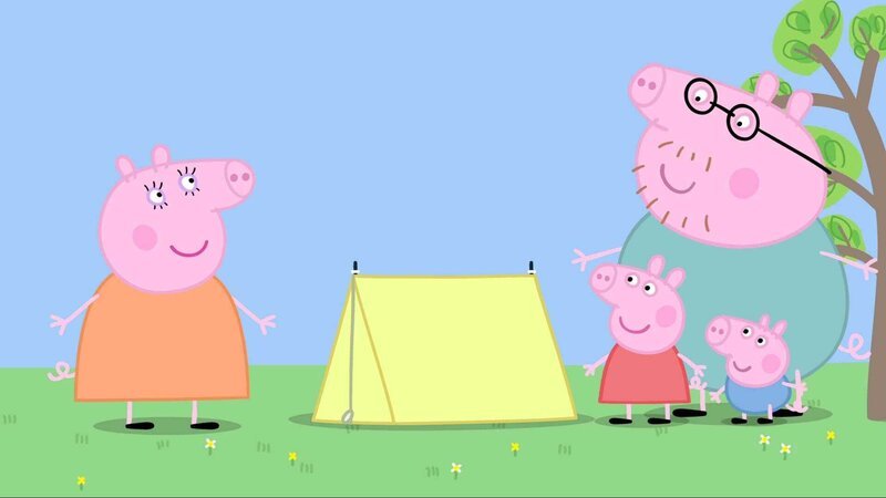 v.li.: Mummy Pig, Peppa Pig, Daddy Pig, George Pig – Bild: Paramount