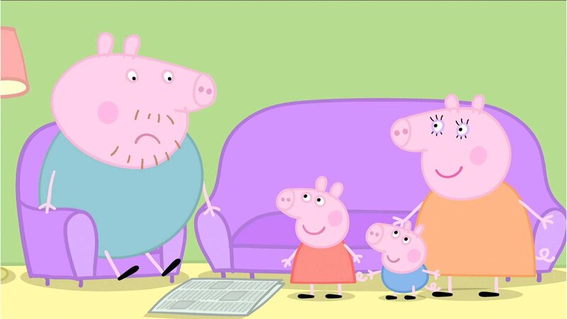 v.li.: Daddy Pig, Peppa Pig, George Pig, Mummy Pig – Bild: Paramount