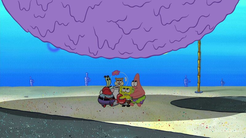 L-R: Mr. Krabs, Sandy, SpongeBob, Patrick – Bild: ViaconCBS