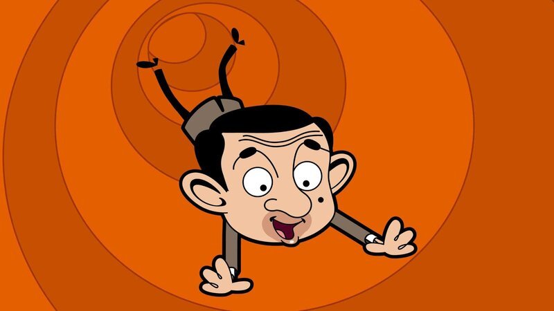 Die geschwungene Schlangenrutsche ist genau nach Mr. Beans Geschmack. – Bild: Boomerang (DE) /​ Tiger Aspect Productions 2014 Ltd