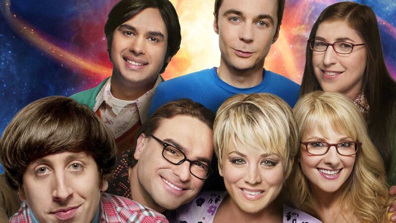 L-R: Howard Wolowitz (Simon Helberg), Rajesh Koothrappali (Kunal Nayyar), Leonard Hofstadter (Johnny Galecki), Sheldon Cooper (Jim Parsons), Penny (Kaley Cuoco-Sweeting), Bernadette (Melissa Rauch), Amy Farrah Fowler (Mayim Bialik). – Bild: Courtesy of Warner Brothers