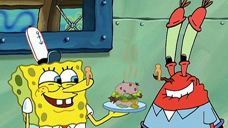 L-R: SpongeBob, Mr. Krabs – Bild: ViacomCBS