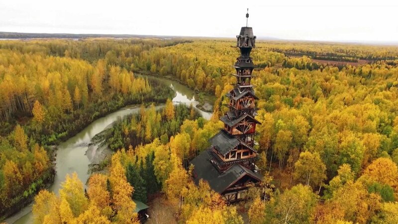 Der Goose Creek Tower in Anchorage, Alaska lockt Besucher aus der ganzen Welt durch seine einzigartige Bauweise an. – Bild: N24 Doku