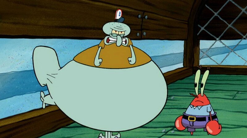 L-R: Squidward, Mr. Krabs – Bild: ViacomCBS