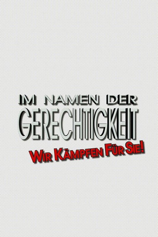 Im Namen der Gerechtigkeit – Wir kämpfen für Sie! – Logo – Bild: SAT.1