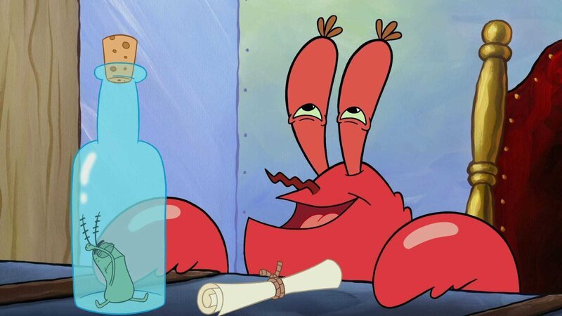 L-R: Plankton, Mr. Krabs – Bild: ViacomCBS