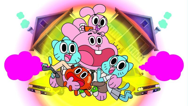 L-R: Gumball, Darwin, Richard, Anais, Nicole – Bild: Cartoon Network