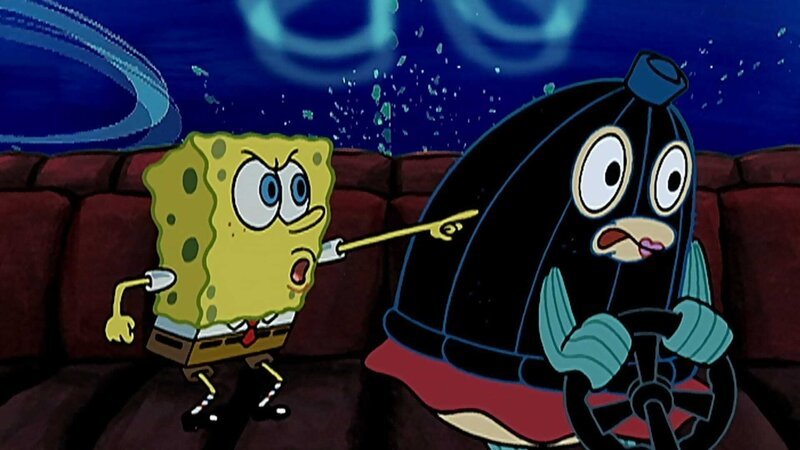 L-R: SpongeBob, Mrs. Puff – Bild: ViacomCBS