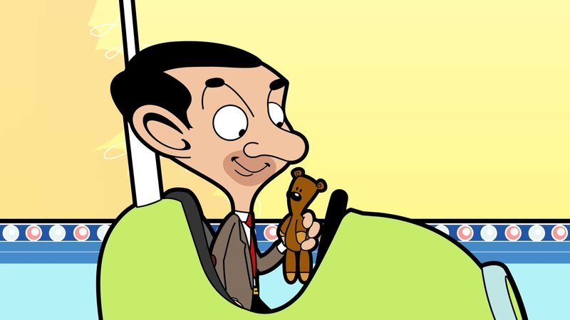 L-R: Mr. Bean (voiced by Rowan Atkinson), Teddy – Mr. Bean’s lifelong best friend – Bild: Boomerang (DE) /​ © Tiger Aspect Productions 2014 Ltd