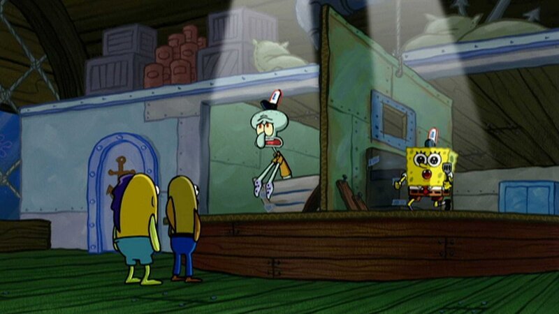 L-R: Squidward, SpongeBob – Bild: ViacomCBS