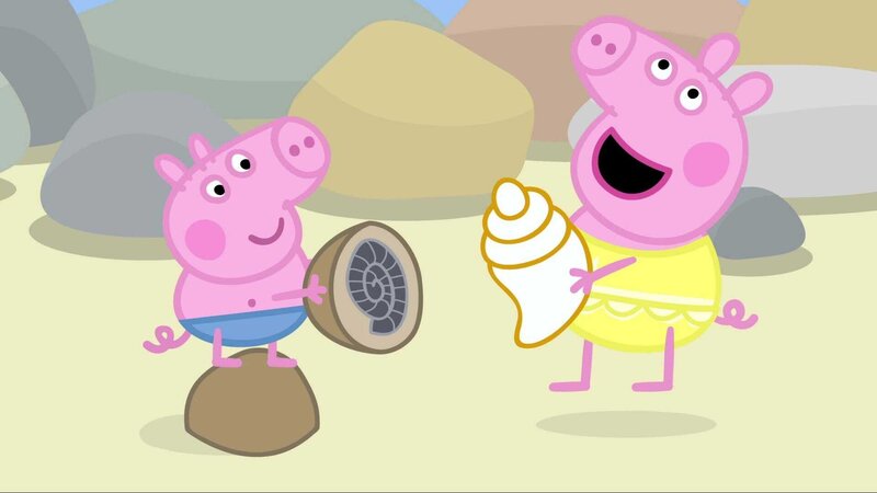 L-R: George Pig, Peppa Pig – Bild: Paramount