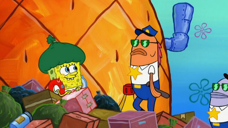 SpongeBob SquarePants (l.) – Bild: ANNÉE Viacom International Inc. Tous droits réservés. Nickelodeon, Bob l’éponge et tous les autres titres, logos et personnages qui y sont associés sont des marques de commerce de Viacom International inc. Créé par Stephen Hillenburg.