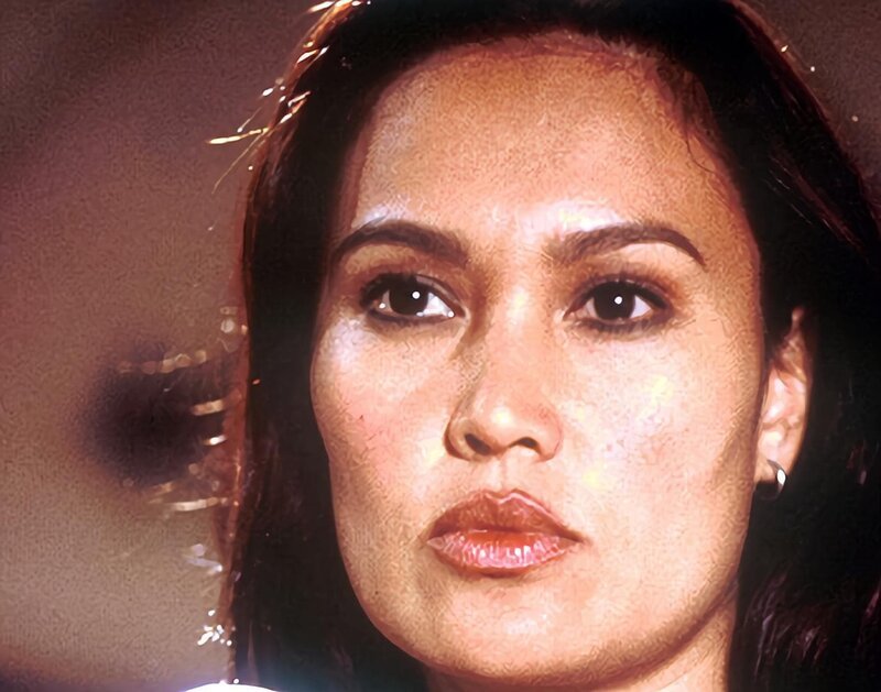 Die attraktive Schatzjägerin Sydney Fox (Tia Carrere). – Bild: Tele 5