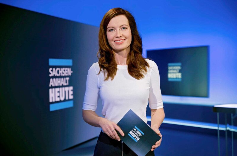 Sachsen-Anhalt Heute - Moderatorin Janett Eger – Bild: MDR/​Andreas Lander /​ MDR/​HA Kommunikation