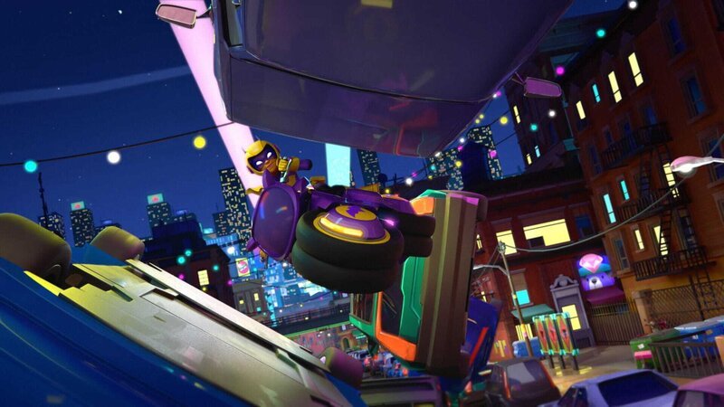 Duke Thomas /​ Robin (A.J. Hudson) – Bild: Warner Bros. Entertainment Inc. BATWHEELS and all related characters and elements are ™ of © DC