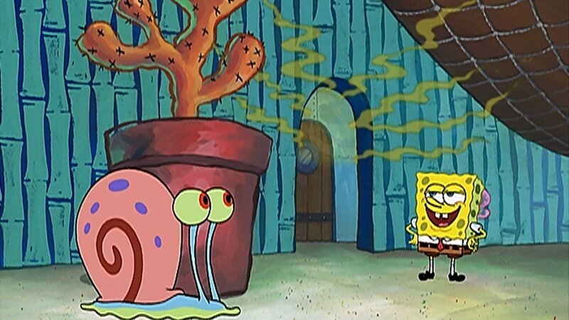 L-R: Gary, SpongeBob – Bild: ViacomCBS