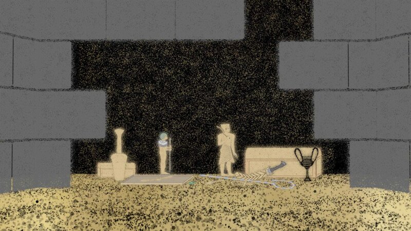 Räuber brechen durch falsche Wände, um verborgene Schätze zu stehlen. (Windfall Films) – Bild: Windfall Films /​ Windfall Films