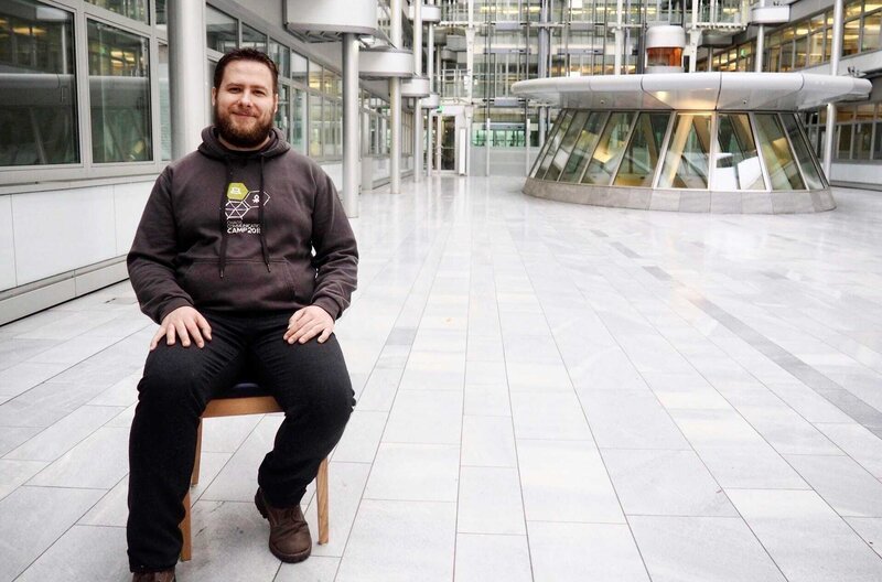 Falk Garbsch, Datenschutz Experte Chaos Computer Club. – Bild: MDR/​Luisa Wawrzinek