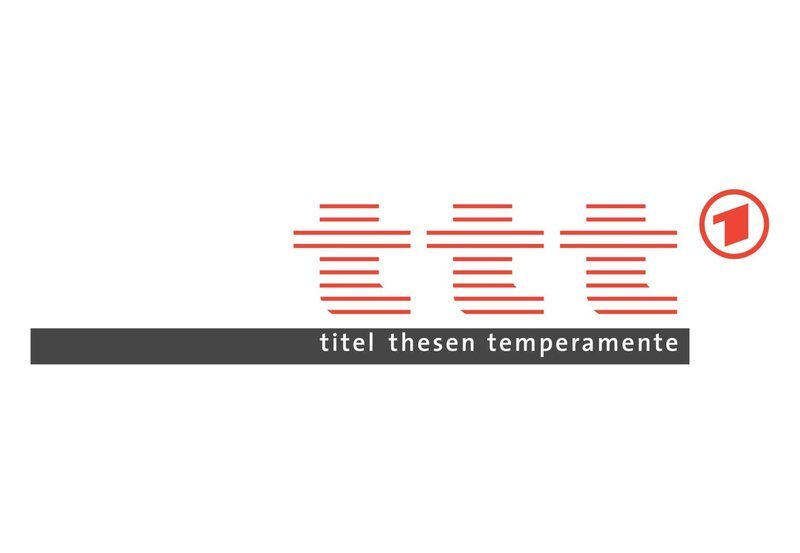 ARD TTT – TITEL THESEN TEMPERAMENTE sonntags um 23:00 Uhr im Ersten. Logo der Sendung. Â© ARD – honorarfrei, Verwendung nur im Zusammenhang mit o.g. Sendung bei Nennung: „Bild: ARD“ (S2). ARD Programmdirektion/​Bildredaktion, Tel. 089 5900 4302, Fax 089 5501259. – Bild: BR/​ARD