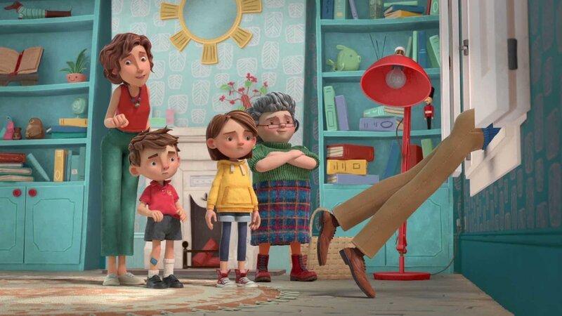v.li.: Mrs. Brown, Jonathan Brown, Judy Brown, Mrs. Bird, Mr. Brown – Bild: Paramount
