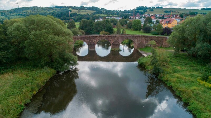 Die Brücke der Einheit in Vacha – Bild: MDR/Kathleen Dorsch. Die Brücke der Einheit in Vacha – Bild: MDR/Kathleen Dorsch.