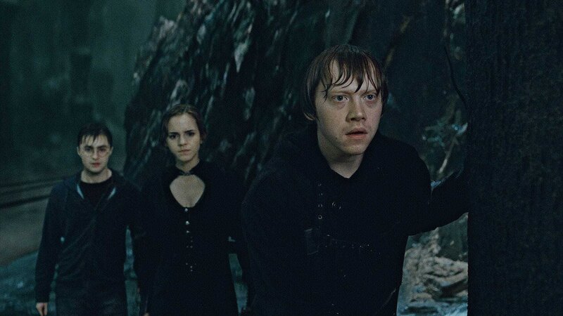 Harry Potter (Daniel Radcliffe), Hermione Granger (Emma Watson), Ron Weasley (Rupert Grint) – Bild: ATV