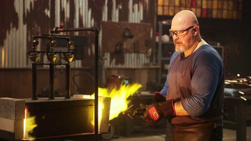 Forged in Fire_Beat the Judges_Forged in Fire_Schlag die Jury Staffel1 EP Damascus Kurzschwert – Bild: HISTORY /​ A+E Networks