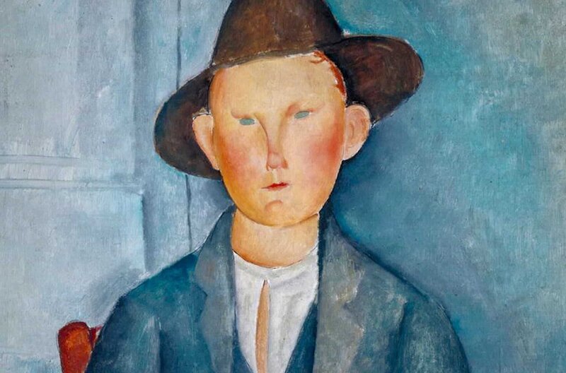 Ölgemälde „Le Petit Paysan“ von Amedeo Modigliani, 1918 – Bild: Tate Modern Gallery / © Tate Modern Gallery Ölgemälde „Le Petit Paysan“ von Amedeo Modigliani, 1918 – Bild: Tate Modern Gallery / © Tate Modern Gallery