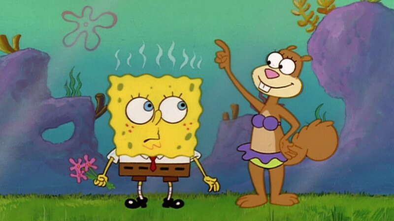 L-R: SpongeBob, Sandy – Bild: ANNÉE Viacom International Inc. Tous droits réservés. Nickelodeon, Bob l’éponge et tous les autres titres, logos et personnages qui y sont associés sont des marques de commerce de Viacom International inc. Créé par Stephen Hillenburg.