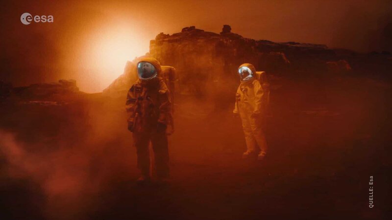 Die großen Raumfahrtnationen haben das Ziel, Menschen möglichst bald auf den Mars zu bringen. Die Verwendung des sendungsbezogenen Materials ist nur mit dem Hinweis und Verlinkung auf RTL+ gestattet. – Bild: RTL /​ ESA