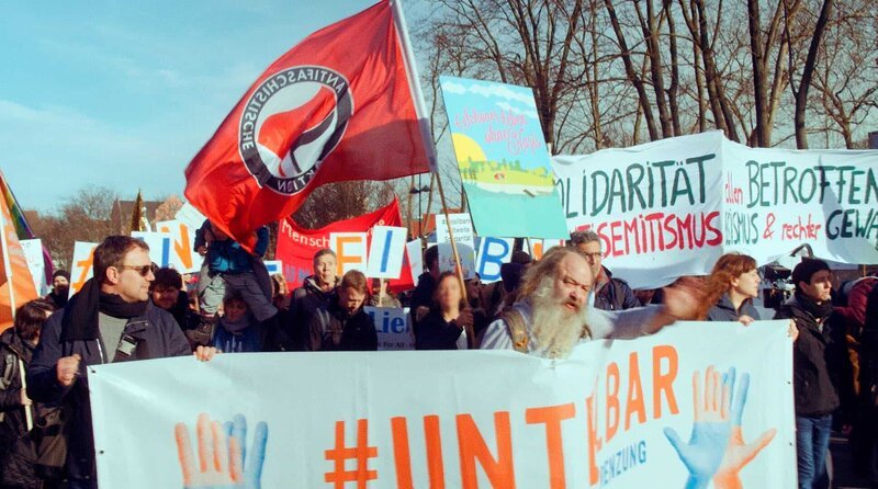 Lothar König auf der „Unteilbar-Demo“ in Erfurt, am 15.02.2020. – Bild: MDR/​Tilman König