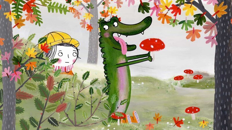 Rita und das Krokodil im Wald – Bild: rbb/​dansk tegnefilm