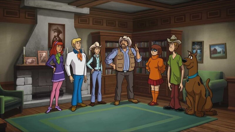Daphne Blake(l.) , Fred Jones(2.v.l.) Velma , Dinkley(3.v.r.) Shaggy Rogers(2.v.r.) , Scooby-Doo(r.) – Bild: Warner Bros Animation