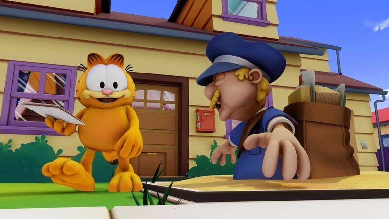 Garfields liebstes Opfer ist der Postbote Herman. – Bild: HR/​DARGAUD MEDIA