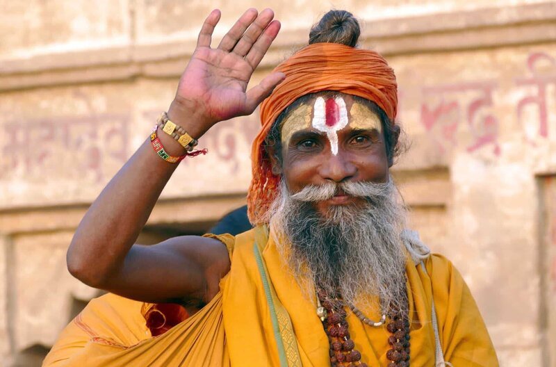 Ein Sadhu in Varanasi, der heiligen Stadt am Ganges – Bild: phoenix/​ZDF/​Hajo Bergmann