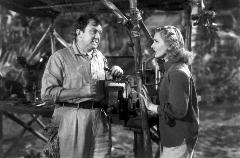 SOS - Feuer an Bord – Bild: 1939 (renewed 1967) Columbia Pictures Industries, Inc./​All rights reserved /​ Kid (Thomas Mitchell) versucht Bonnie (Jean Arthur) ins Gewissen zu reden: Obwohl er Geoff sehr schätzt, rät er ihr, ihn schnell zu vergessen.