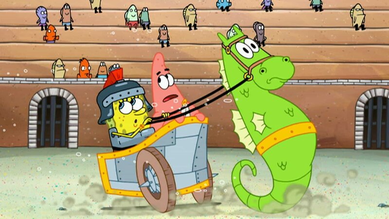 SpongeBob (l.), Patrick (m.) – Bild: ViacomCBS