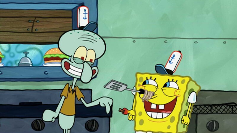 L-R: Squidward, SpongeBob – Bild: ViacomCBS