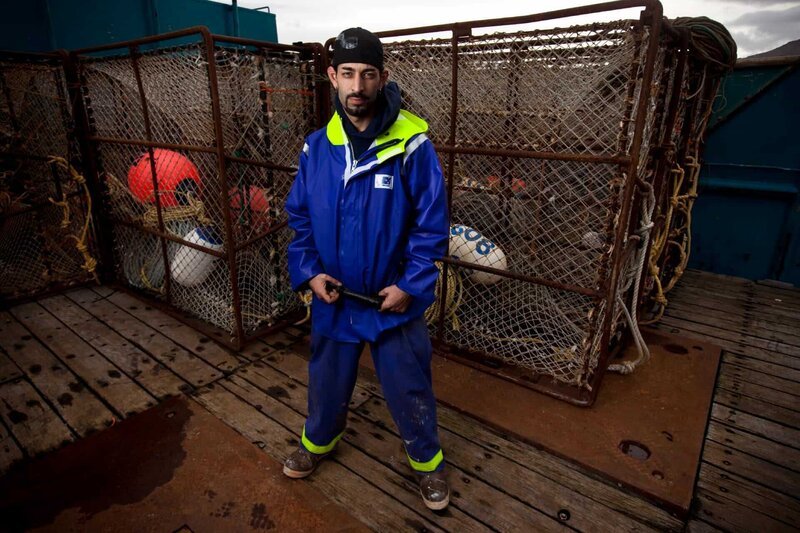 Cornelia Marie Deckhand Josh Harris is photographed on the Cornelia Marie during Deadliest Catch season six. (photo by Rick Gershon/​Reportage by Getty Images) – Bild: Discovery Communications